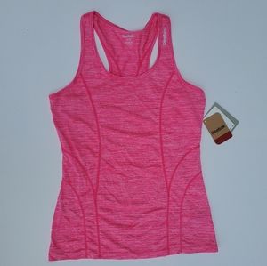 Reebok pink glo Heather tank top